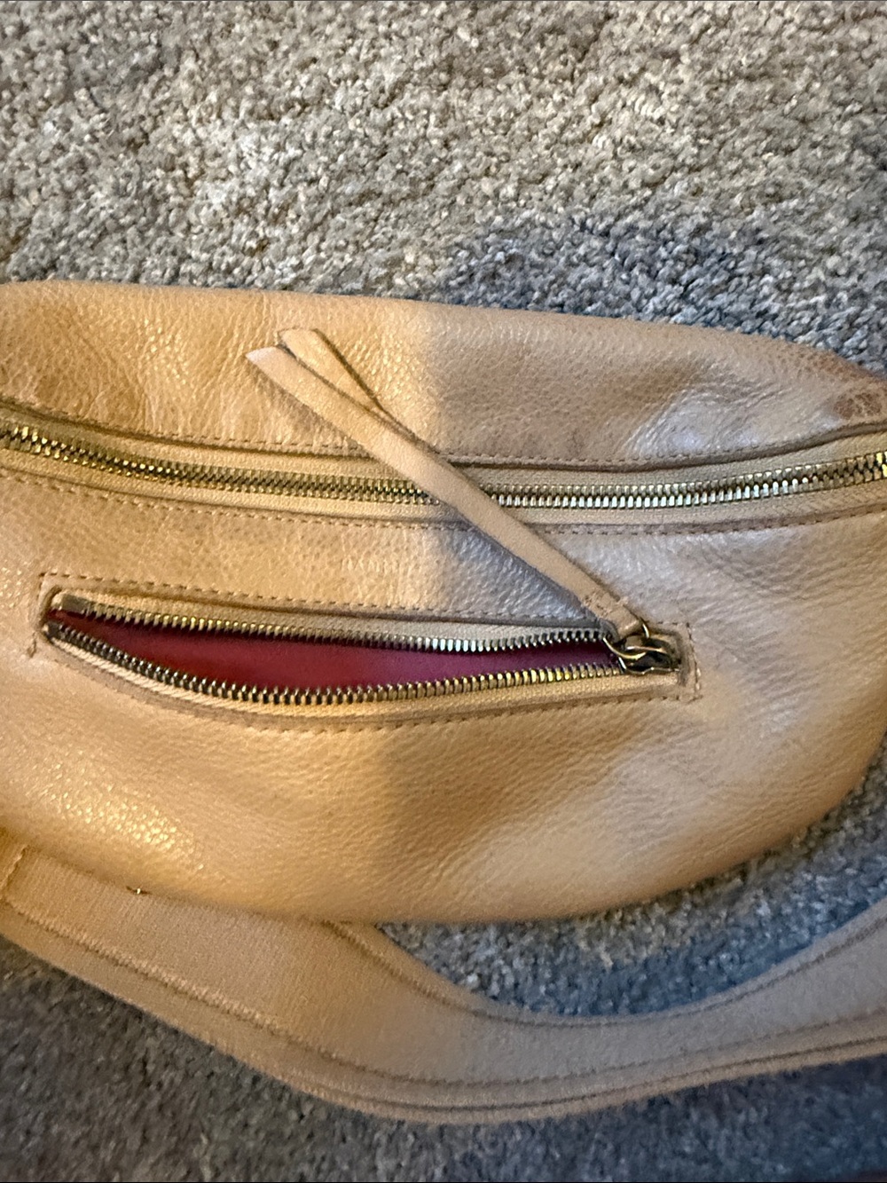 Hammitt Tan Leather Crossbody Belt Bag - Picture 8 of 11